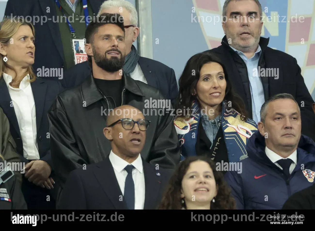 Olivier und Jennifer Giroud bei der UEFA Nations League Veranstaltung.