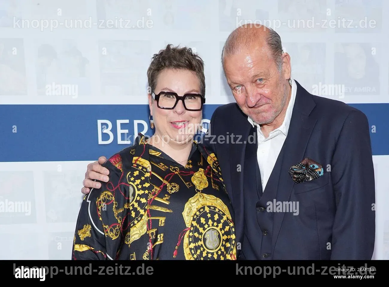 Maren Muntenbeck und Leonard Lansink auf der Bertelsmann Party.