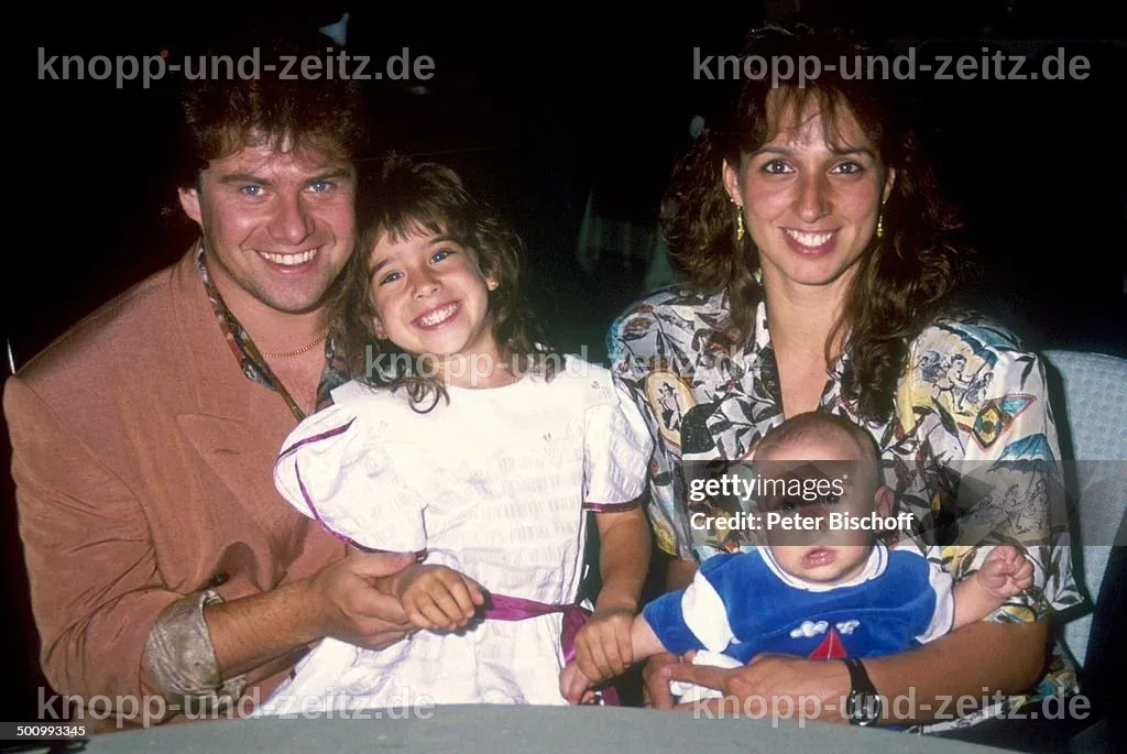 Andy Borg zusammen mit Sabine und den Kindern Jasmin und Patrick bei einem Event.
